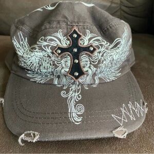 Angela & William Cross and Angel Wings Hat